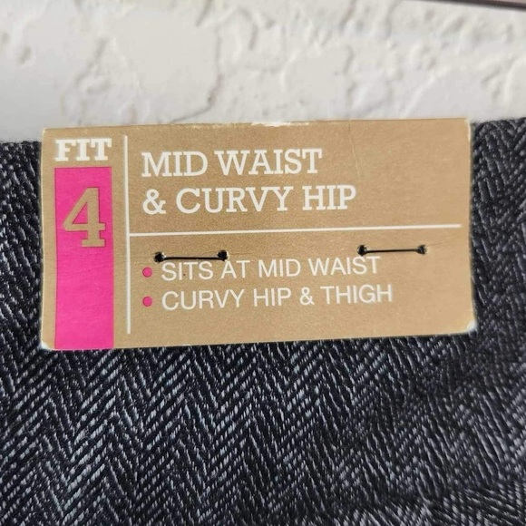 Mossimo Mid Waist & Curvy Hip Gray Trousers Size 16 - Picture 3 of 10